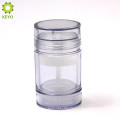 50g empty cosmetic packaging plastic clear deodorant stick container